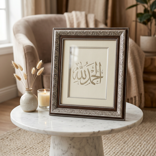 Al Hamd Silver Frame