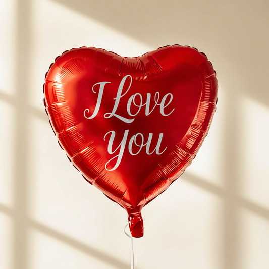 I Love You Red Heart Balloon